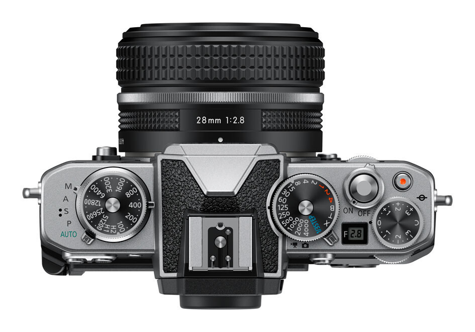 Die Z fc vereint klassisches Nikon-Kameradesign Ansicht von oben