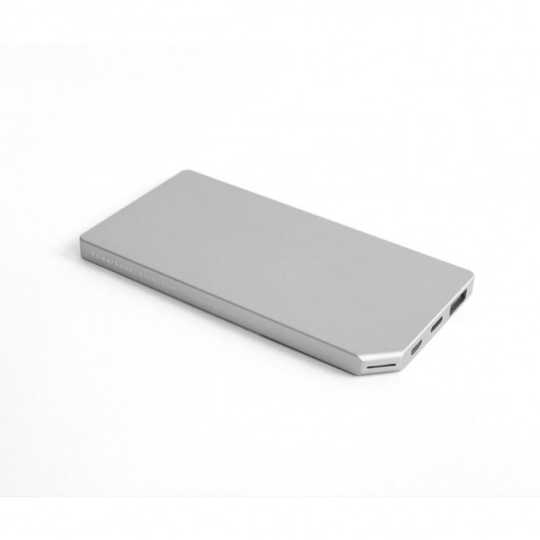 Allocacoc PowerBank Slim - Aluminium 5000mAh - Silber