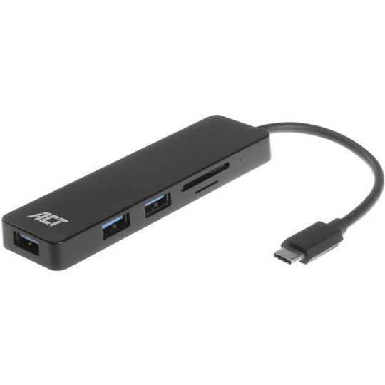 ACT USB-C Hub 3.2 3X USB-A Ports Card Reader