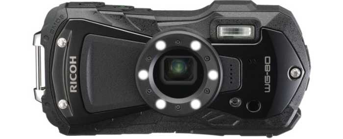 Verpackung Ricoh WG-80 Actionkamera schwarz