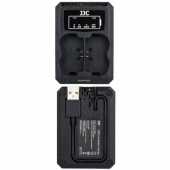 JJC DCH-NPW235 USB-Doppelladegerät (für Fujifilm NP-W235)