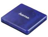 Hama USB-2.0-Multikartenleser SD/microSD/CF blau