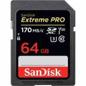 SanDisk Extreme Pro SDHC/SDXC UHS-I Speicherkarte 64GB 170MB/s